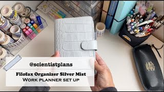 Filofax Silver Mist  Personal Rings Organizer  Work Planner [upl. by Annahvas22]