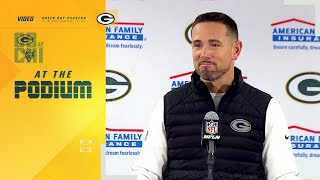 Matt LaFleur on Packers’ win vs Bears ‘You have to be resilient’ [upl. by Nygem628]