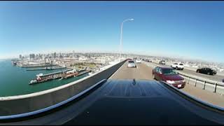 Driving over the Coronado Bridge in 360 Degrees  Samsung Gear 360 [upl. by Enyr]