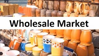 Wholesale Market  Ceramic Crockery from Khurja UP India [upl. by Nwahsear]