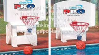 Cool Jam Adjustable Basketball Hoop Inground Swimming Pool [upl. by Azalea]