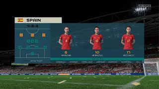 FIFA 23 NAISTEN JALKAPALLON MM FINAALI ESPANJA VS ENGLANTI [upl. by Lili]