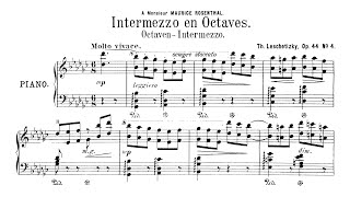 Leschetizky  Intermezzo en octaves from Pastels Op 44 AudioSheet Ritzen [upl. by Loginov149]