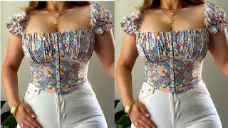 HOW TO SEW A MILKMAID TOP [upl. by Hcire]