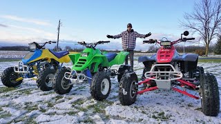 I Bought The Three Fastest 250cc 2Stroke Quads Ever Made Then Raced Them [upl. by Leonardo]