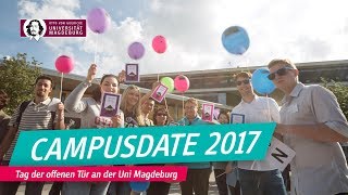 campusdateLIVE 2017 an der OttovonGuerickeUniversität Magdeburg  OVGU [upl. by Huei]