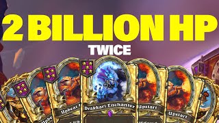 Hitting the 2 Billion HP Cap Twice  Dogdog Hearthstone Battlegrounds [upl. by Adnerb232]