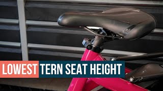 How to Lower Seat Height on Tern EBikes [upl. by Asyral]