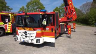 Hochmoderne neue abknickbare Drehleiter der Feuerwehr Bocholt  Drehleiterfahrzeug DLA K 2312 [upl. by Lowndes863]