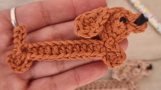 Perro salchicha a crochet [upl. by Alaaj]