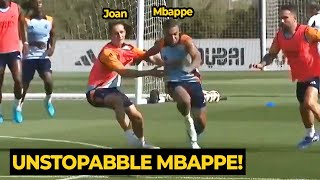 Mbappe toying Joan Martinez during Real Madrid first training  Football News Today [upl. by Adalbert]