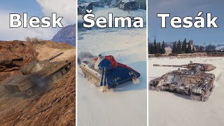 World of Tanks Blesk  Šelma  Tesák [upl. by Akere]