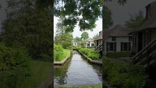 Giethoorn Netherlands such a beautiful village carfree shorts [upl. by Yblek]