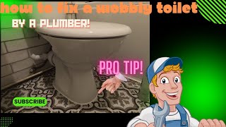 How To Fix A Wobbly Toilet UK Plumber  Permanant Fix [upl. by Oeniri]