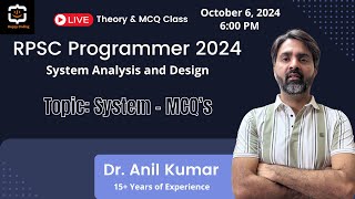 4 System MCQs  System Analysis amp Design  RPSC Programmer 2024  SAD by Anil Sir  Happy Coding [upl. by Bruni]