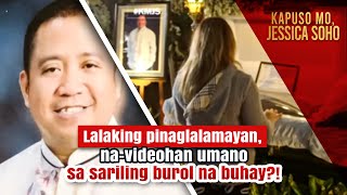 Lalaking pinaglalamayan navideohan umano sa sariling burol na buhay  Kapuso Mo Jessica Soho [upl. by Davidson]