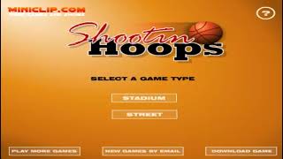 Miniclip Shootin Hoops Gameplay [upl. by Annalla]