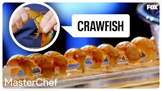 Gordon Ramsay Demonstrates How To Prepare Crawfish  Season 8 Ep 12  MASTERCHEF [upl. by Aivuy]