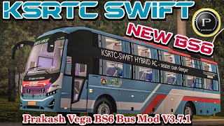 New KSRTC SWIFT Hybrid Bus Livery Prakash Vega Bus Mod Download link In Description [upl. by Daniels]