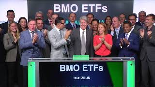 BMO Exchange Traded Funds opens Toronto Stock Exchange October 11 2017 [upl. by Adnoryt]