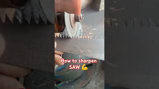 How to sharpen SAW 💪 sharpenthesaw [upl. by Irisa]