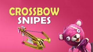 CROSSBOW SNIPES  DOUBLE CROSSBOW  CUPIDS ARROW  Fortnite Battle Royale [upl. by Esilehs]