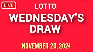 The National Lottery Lotto Draw Live Results from Wednesday 20 November 2024  lotto live tonight [upl. by Ahsikram]