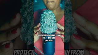 ASMR Tin Foil “HAT”Mic cover micscratching asmr shorts [upl. by Gerome]