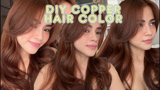 Trying Out a New Hair Color  coppergingerred hair  Kim Santiago [upl. by Peddada]