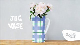 How To Make Your Own Jug Vase  By Sculpd Home [upl. by Yaker]