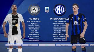 Udinese x Internazionale  Série A Tim 20232024  31° Rodada SIMULAÇÃO [upl. by Esoryram]