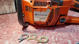 husqvarna 395xp intake boot clamp [upl. by Boigie]