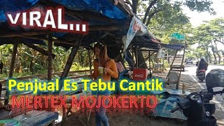 Viral Wisata Kuliner Penjual Es Tebu Cantik  Mertex Mojokerto [upl. by Airyt341]