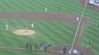 Gary Dellabate BabaBooey from the Howard Stern Show throws the first pitch at Mets citi field [upl. by Sedicla]