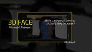 Microsoft Research 3D Face Sanner [upl. by Melisa]