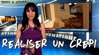 Comment réaliser un crépi  How to make a plaster [upl. by Forester462]