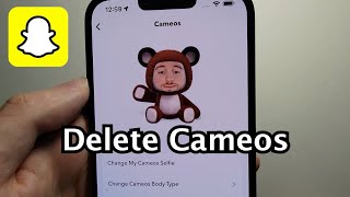 Snapchat How to Remove Cameos Quick [upl. by Atenek832]