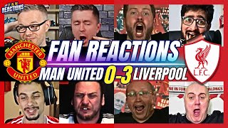 MAN UNITED😡amp LIVERPOOL🤩FANS REACTION TO MAN UNITED 03 LIVERPOOL  2425 PREMIER LEAGUE [upl. by Eerdua]