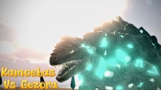 Kamoebas Vs Gezora  Short KU Cinematic  Kamoebas Remodel Showcase  Roblox Kaiju Universe [upl. by Atnauqal155]