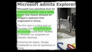 The Operation Aurora Internet Explorer exploit  live [upl. by Lothar]