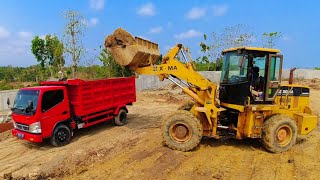 Heavy Equipment XGMA XG935H Wheel Loader Loading Truck Machines Working [upl. by Luane434]