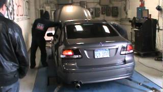 2007 Saab 93 20T Stage 1 Dyno Pull 1 [upl. by Tound]