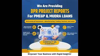 Project Report for Bank loan  Pmegp loan  Project report for Pmegp loan pmegp projectreport [upl. by Yrahca647]