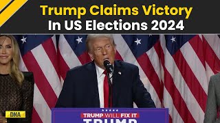 US Election Results 2024 Live Updates Donald Trump Claims Victory In US Presidential Polls [upl. by Aniez]