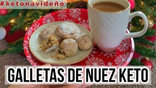 GALLETAS DE NUEZ KETO GALLETAS KETO DIETA KETO DIETA CETOGENICA [upl. by Hessler]