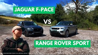 SHOULD YOU BUY AN FPACE INSTEAD OF A RANGE ROVER SPORT 2017 Jaguar FPace test drive amp review [upl. by Shugart]