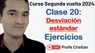 Clase 20  Curso Exani II Desviación Estándar  Segunda vuelta 2024 [upl. by Wende804]