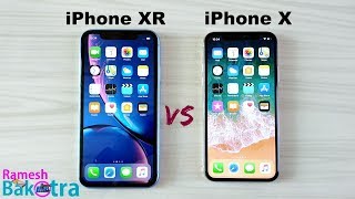 Apple iPhone XR vs iPhone X SpeedTest and Camera Comparison [upl. by Tini]