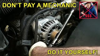 How to Install  Remove amp Replace an Alternator [upl. by Olihs]