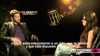 Entrevista con Gerard Butler en quotOlimpo Bajo Fuegoquot  Gerard Butler Interview on Olympus Has Fallen [upl. by Oderfla]